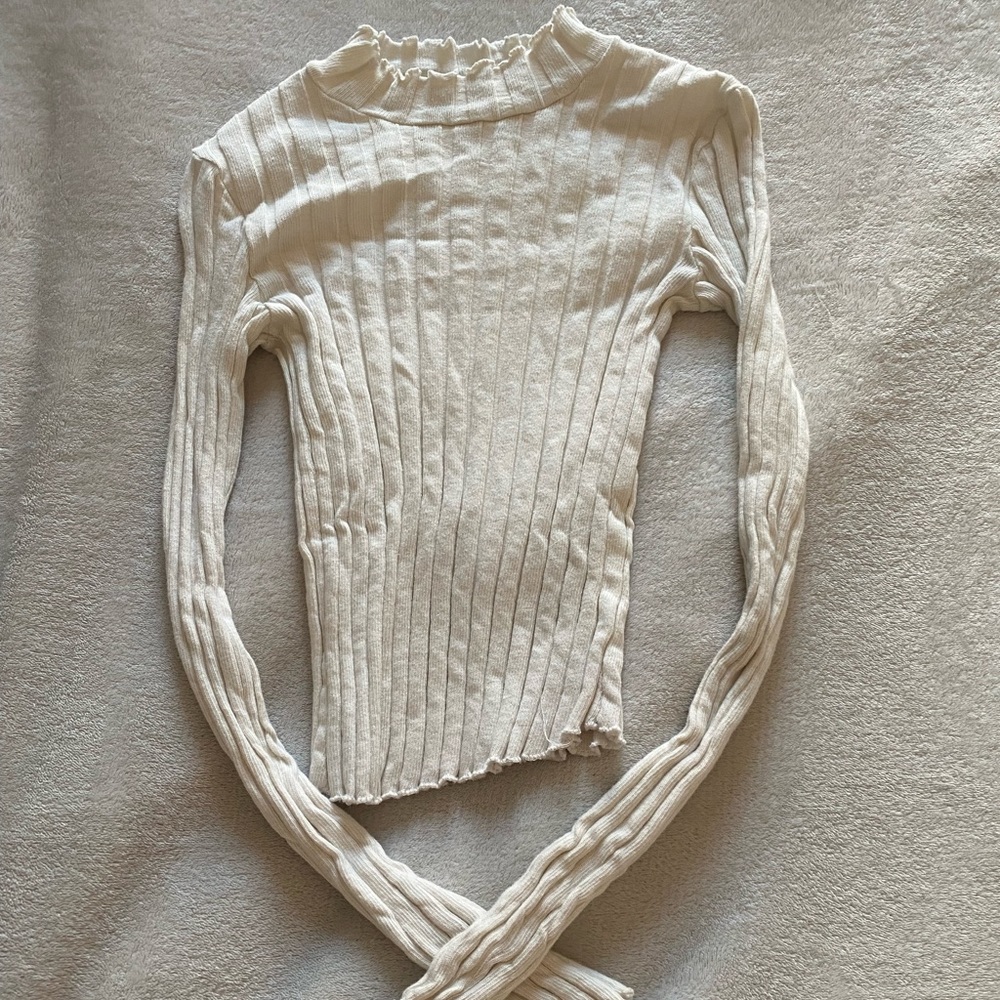 ZARA Mock Neck Long Sleeve